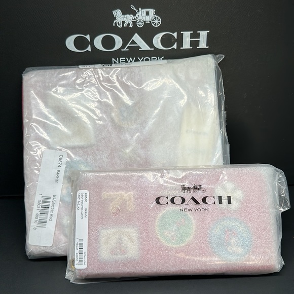 NWT Disney X Coach Set Kitt Messenger Crossbody Purse Wallet Card Patches Mickey - Picture 9 of 14